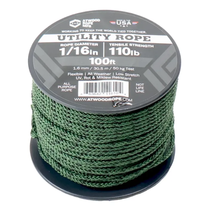 Atwood Rope MFG Multi-Color Rope - 1/16 in. x 100 ft