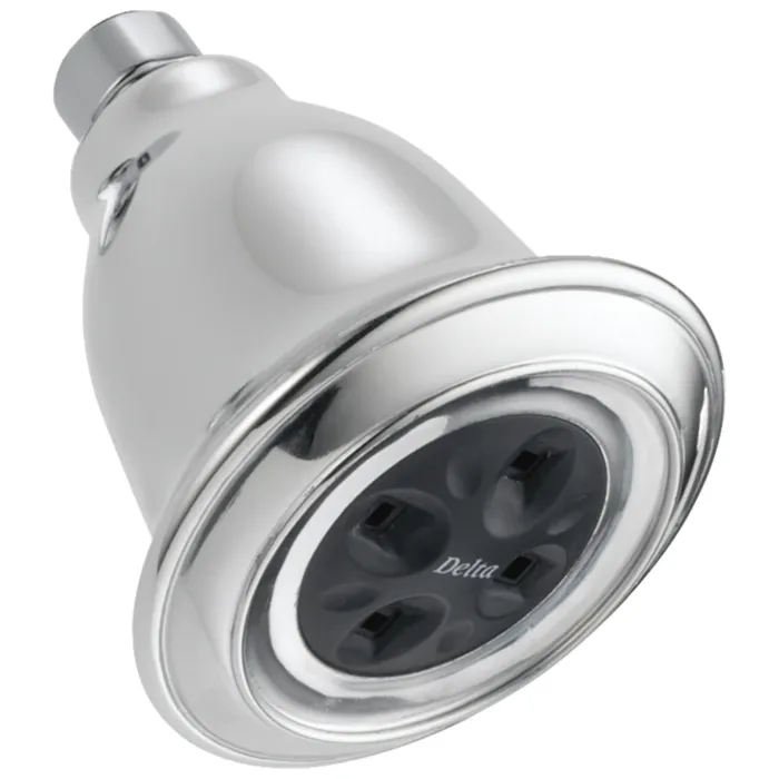 Delta Faucet Delta Universal Showering Components: H2Okinetic® Single-Setting Raincan Shower Head - Chrome