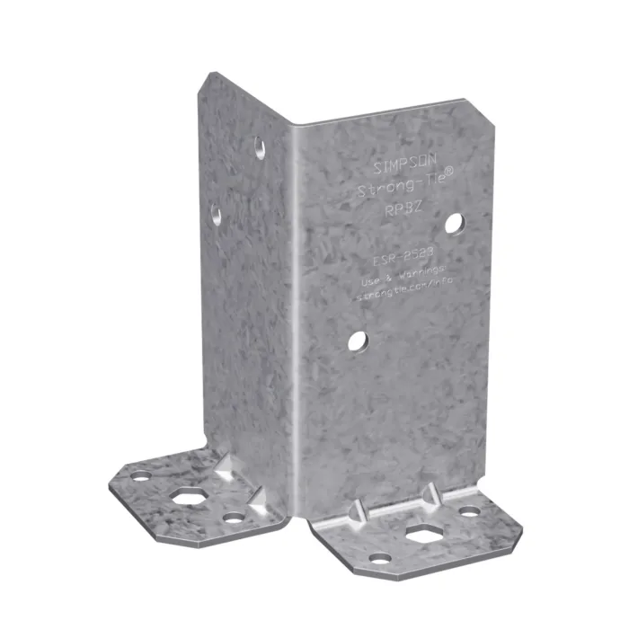 Simpson Strong-Tie RPBZ ZMAX® Galvanized Retrofit Post Base for Double 2x4
