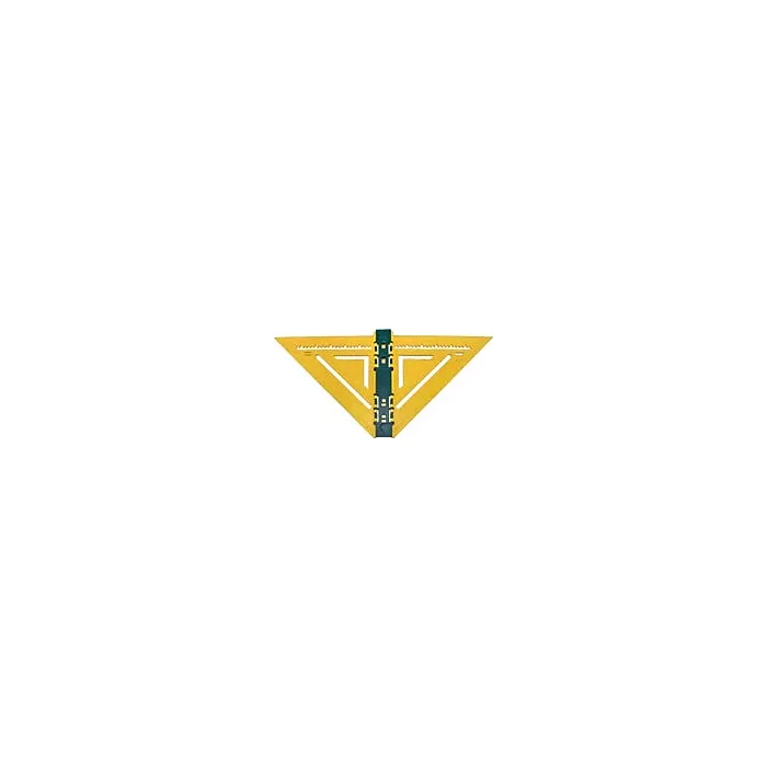 Rapid Rafter 7 In. Yellow and Forest Green Double-Sided Rafter Square
