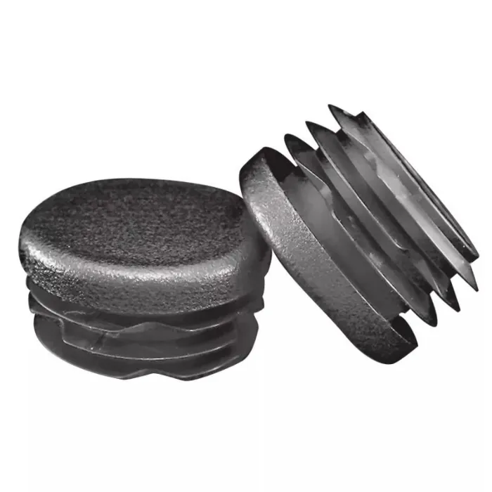 Essentra 1.875 in Low-Density Polyethylene Textured Round Multi-Gauge Ribbed Tube Insert Glide