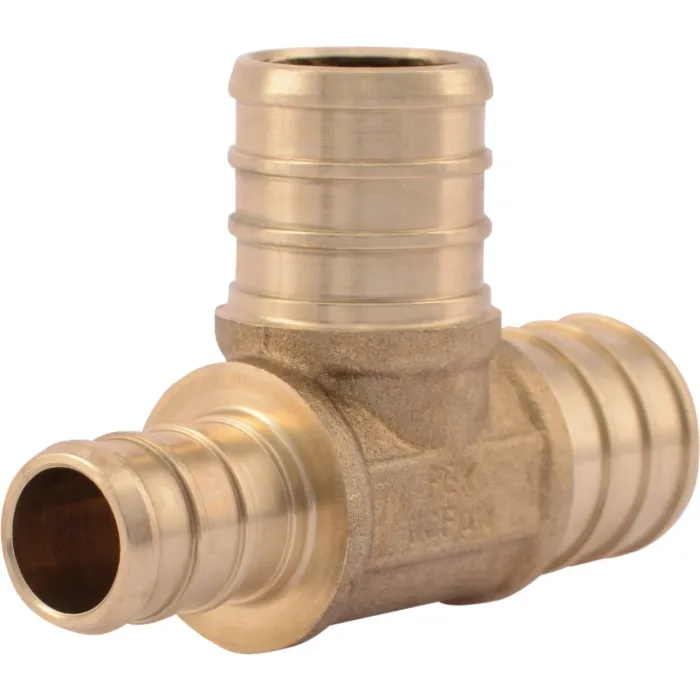 SHARKBITE SharkBite 3/4 In. x 1/2 In. x 3/4 In. Barb Reducing Brass PEX Tee
