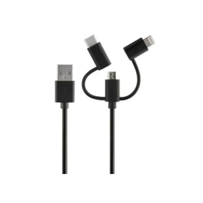 ROVE RV06551 4 ft BlackCharge & Sync 3-in-1 Charging Cable