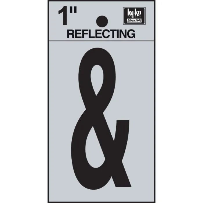 HY-KO Hy-Ko 1 In. Vinyl Adhesive Symbol, Ampersand