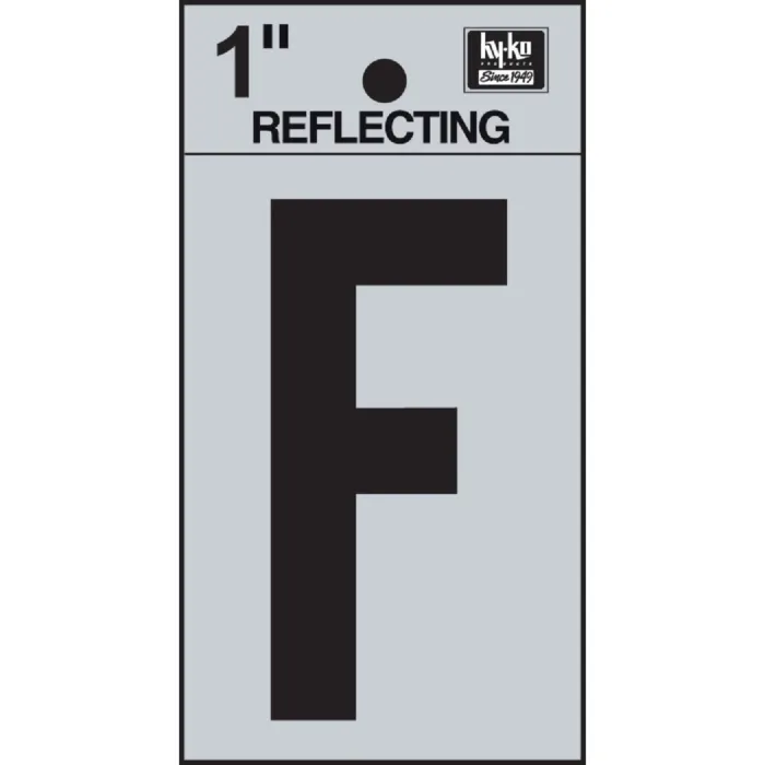 HY-KO Hy-Ko Vinyl 1 In. Reflective Adhesive Letter, F