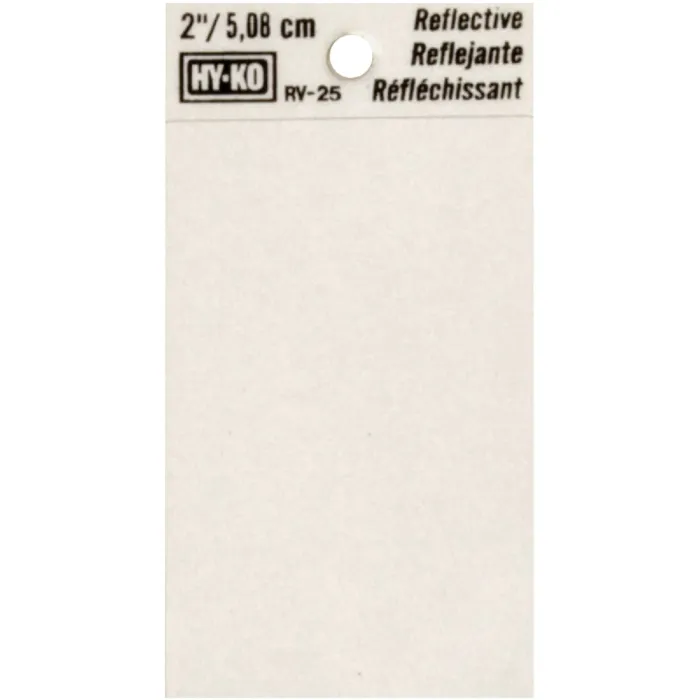 HY-KO Hy-Ko 2 In. Vinyl Adhesive Symbol, Blank