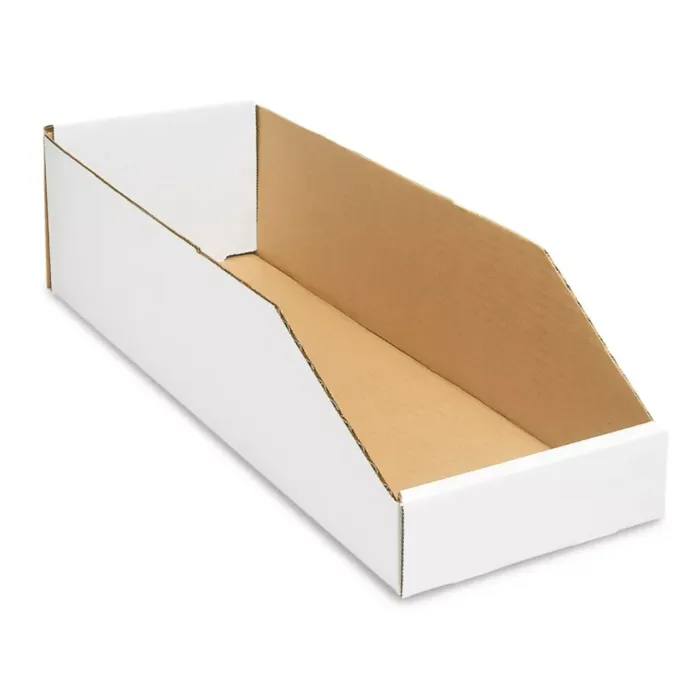 Corrugated Parts Bins - 6" x 18" x 4-1/2"