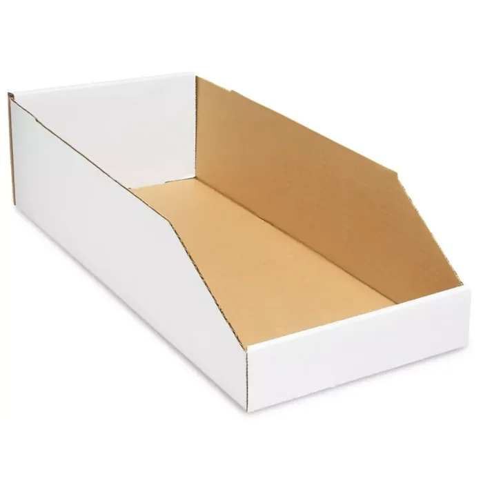 Corrugated Parts Bins - 8" x 18" x 4-1/2"
