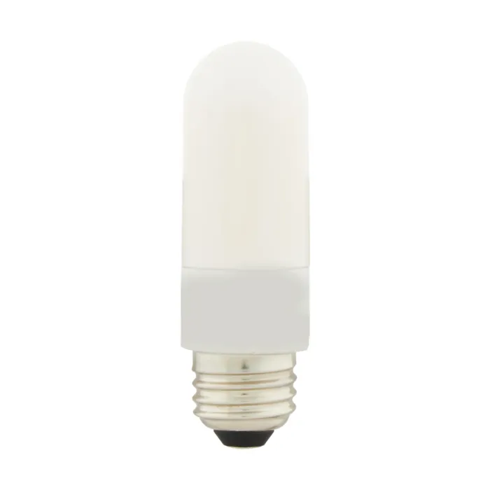 Satco 8 Watt T10 LED - Frosted - Medium base - 3000K - High Lumen - 120 Volt - Non-Dimmable - Carded