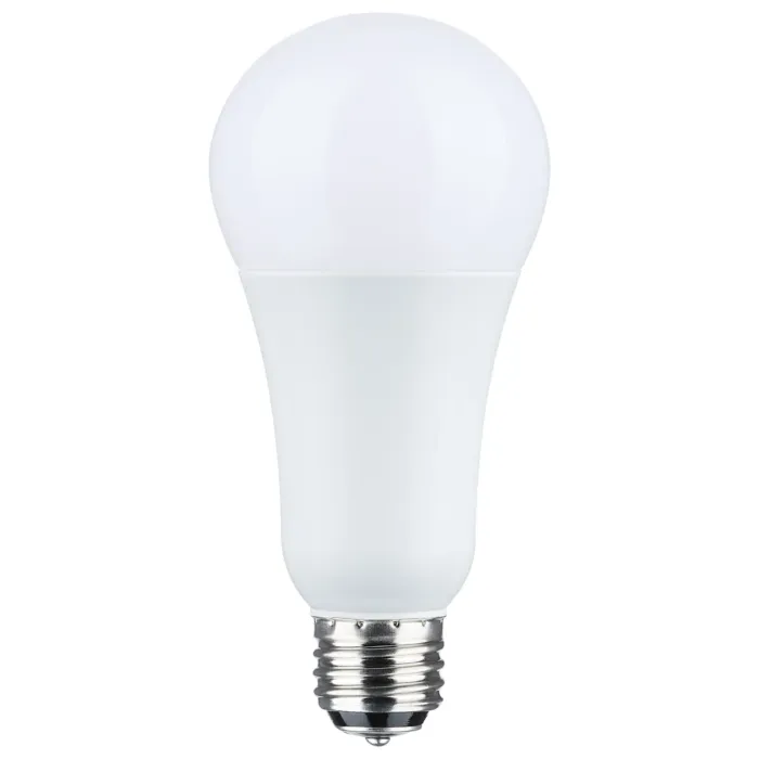 Satco 5/14/20 Watt A21 LED - 3-Way Lamp - Frost Finish - 3000K CCT - Medium Double Contact Base - 120 Volt