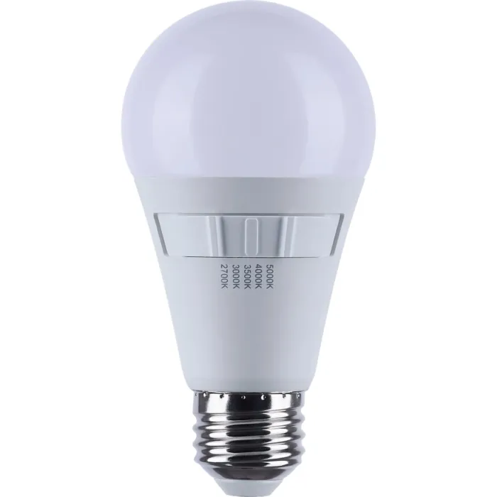Satco 100W Equivalent 5CCT-Selectable A19 Medium Base Traditional LED Light Bulb (4-Pack)