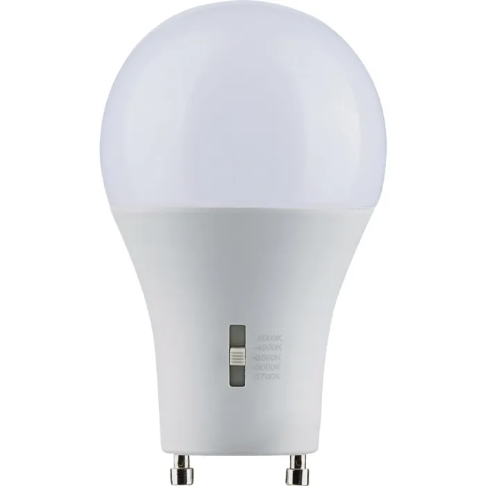 Satco 60W Equivalent 5CCT-Selectable A19 GU24 Base Dimmable Traditional LED Light Bulb