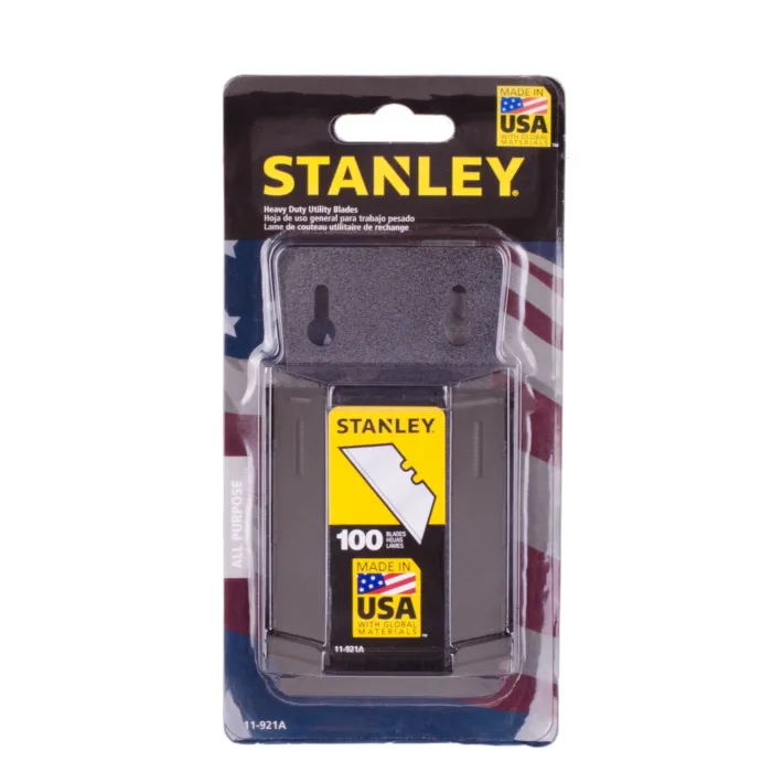 Stanley High Carbon Steel Utility Knife Blade (100pk) 2.4 in.