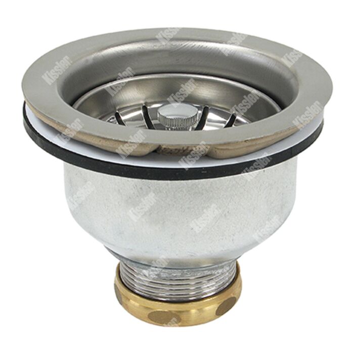 Kissler SS Chrome Plated Universal Fit Sink Basket Strainer Assembly