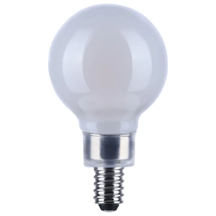 Satco 5.5 Watt G16.5 LED Filament - White - Candelabra base - 90 CRI - 4000K - 120 Volt