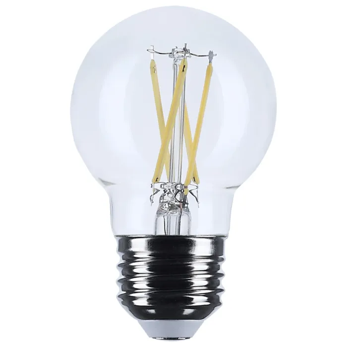 Satco 4 Watt G16.5 LED Filament - Clear - Medium base - 90 CRI - 3000K - 120 Volt