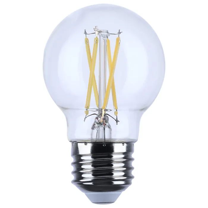 Satco 5.5 Watt G16.5 LED Filament - Clear - Medium base - 90 CRI - 2700K - 120 Volt