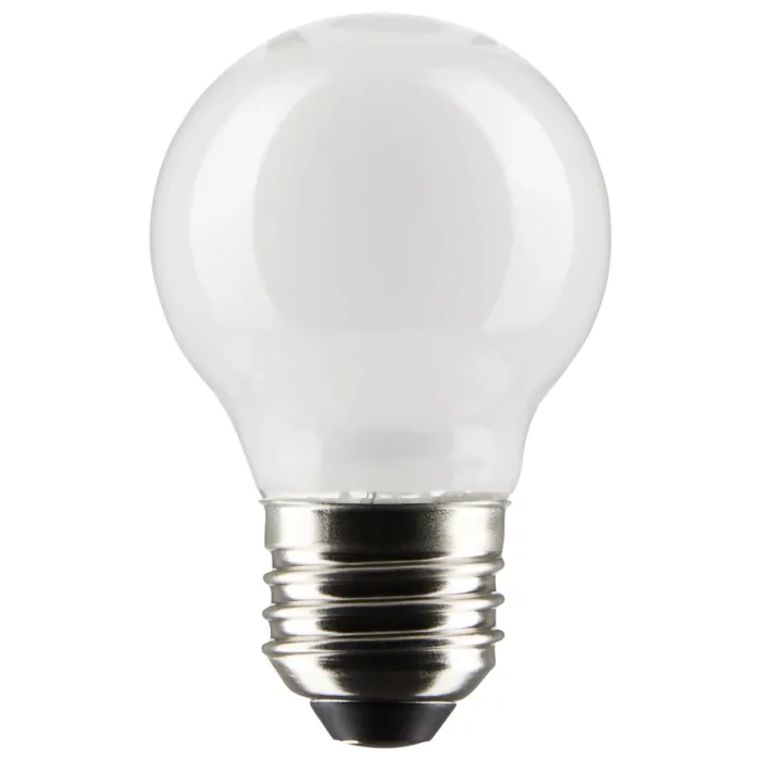Satco 4.5 Watt G16.5 LED Filament - White - Medium Base - 2700K - 350 Lumens - 120 Volt - 2-Pack