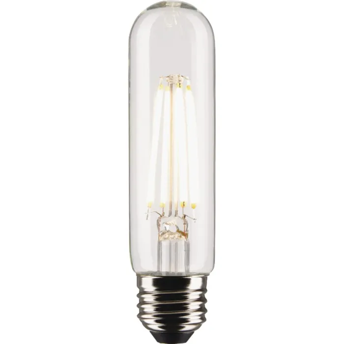 Satco 60W Equivalent T10 Medium Base 2700K Clear LED Bulb (2-Pack)