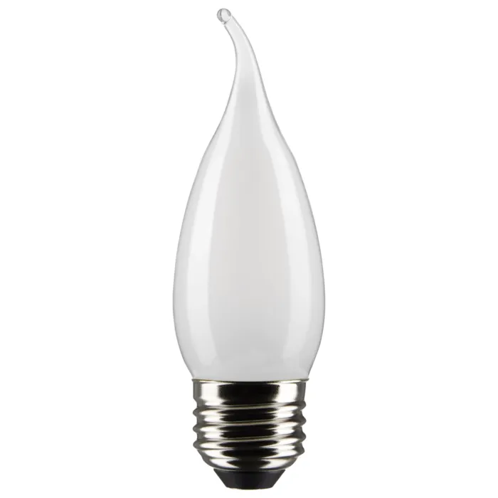 Satco 120V CA10 LED Filament Medium Base Bulb (Frosted - 2pk) 5000K, 90CRI, 500 Lumens