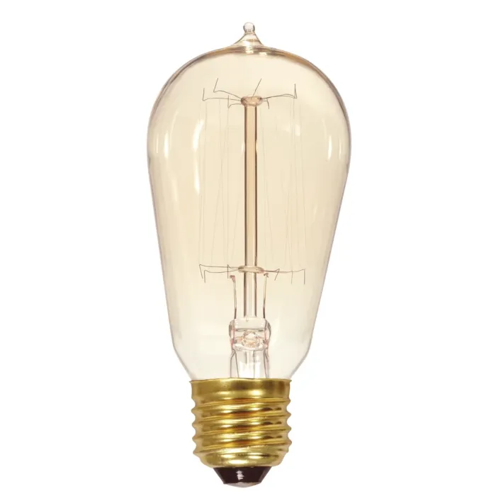 Satco 60 Watt ST19 Incandescent - Clear - 3000 Average rated hours - 240 Lumens - Medium base - 120 Volt