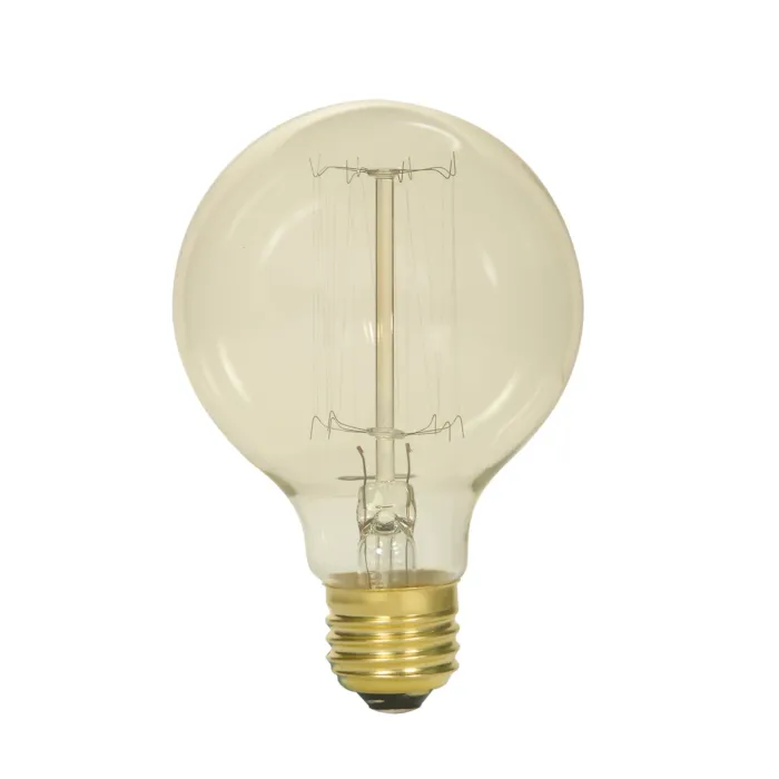 Satco 40 Watt G25 Incandescent - Clear - 3000 Average rated hours - 160 Lumens - Medium base - 120 Volt