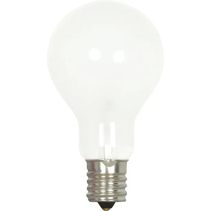 Satco 40W Frosted Soft White Intermediate A15 Incandescent Ceiling Fan Light Bulb (2-Pack)