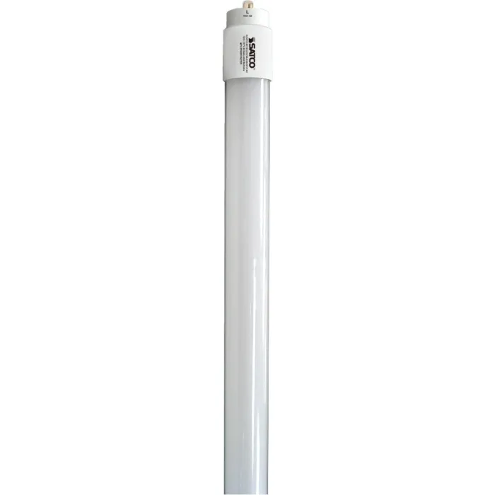 Satco 59W Equivalent 96 In. Natural Light T8 Single Pin Ballast Bypass DLC Certified LED Tube Light Bulb