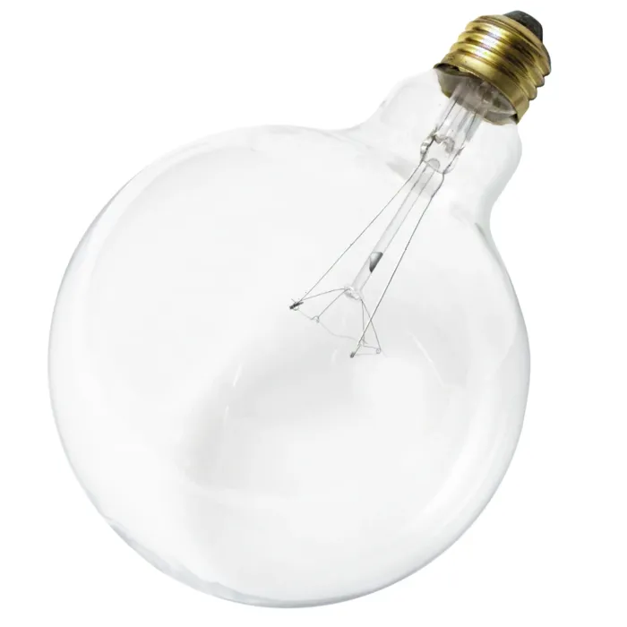 Satco 60 Watt G40 Incandescent - Clear - 4000 Average rated hours - 580 Lumens - Medium base - 120 Volt