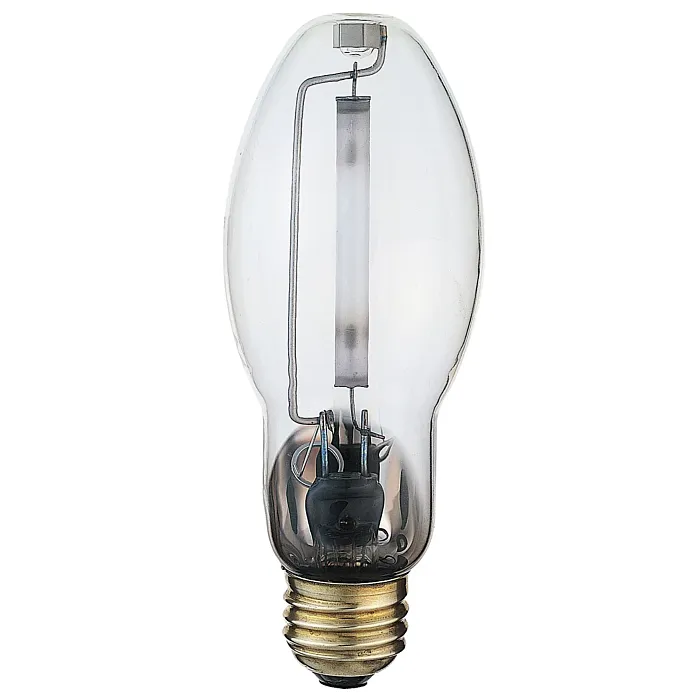 Satco 100 Watt - High Pressure Sodium HID - Medium base - ED17 - Clear - 22 CRI - 2100K