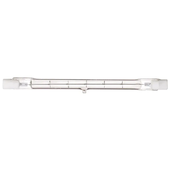 Satco 500 Watt - Halogen - T3 - Clear - 1500 Average rated hours - 9500 Lumens - Double Ended base - 120 Volt - 2-Card