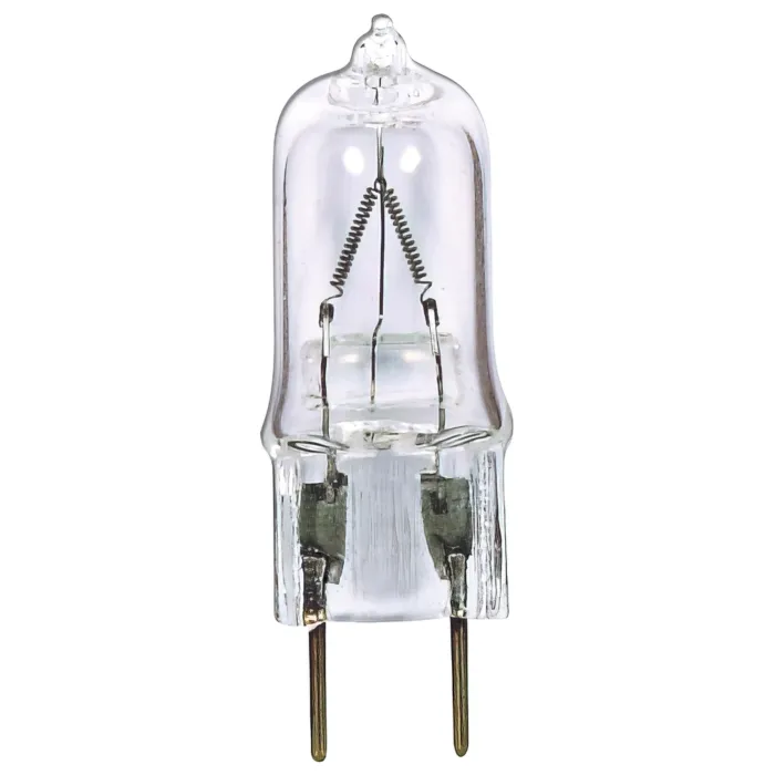 Satco 75 Watt - Halogen - T4 - Clear - 2000 Average rated hours - 1250 Lumens - Bi Pin G8 base - 120 Volt - Carded