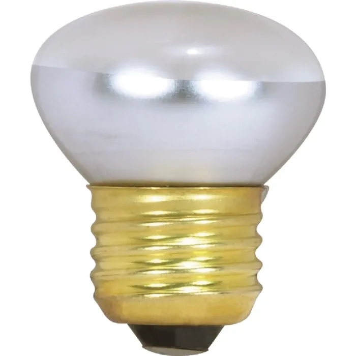 Satco 25W Clear Medium Base R14 Stubby Reflector Incandescent Floodlight Light Bulb