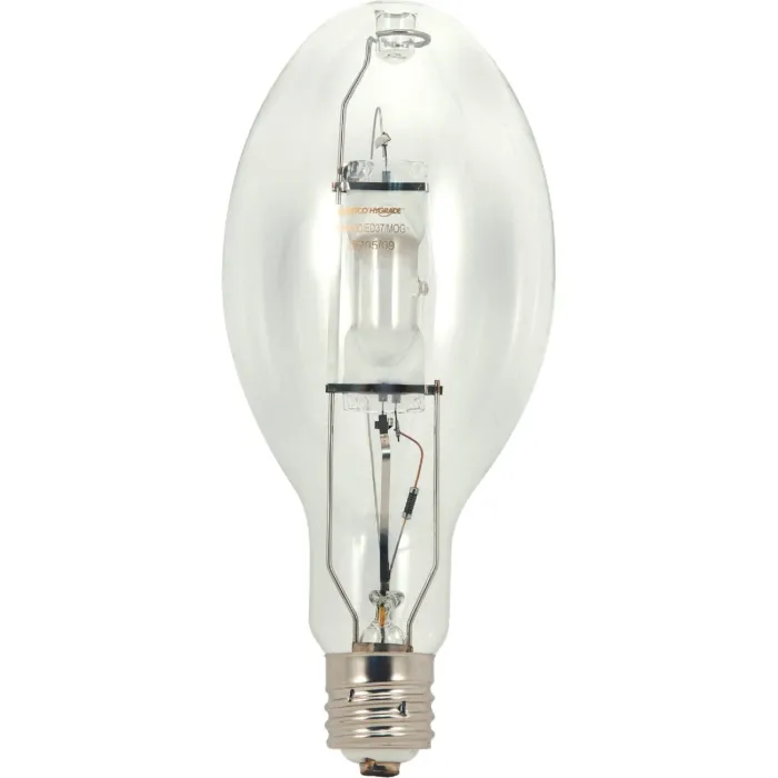 Satco 250W Clear ED28 Mogul Screw Metal Halide High-Intensity Light Bulb