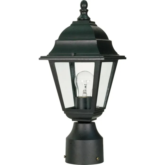 Satco Briton Post Lantern (Black) 14 in.