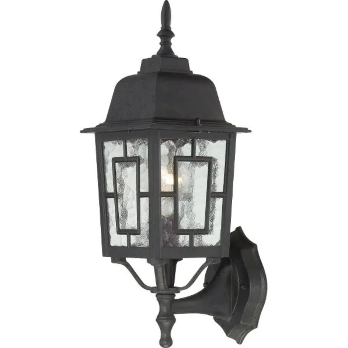 Satco Banyan Outdoor Wall Light (Black) 17 in.