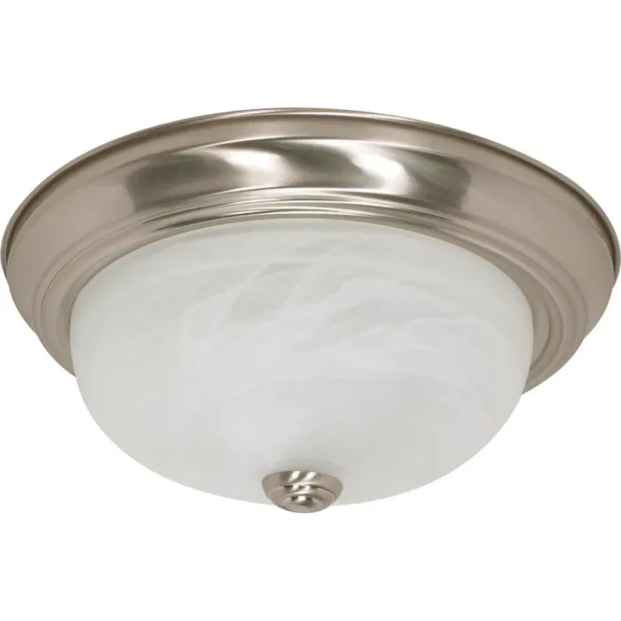 Satco Flush Mount Ceiling Light (Brushed Nickel) 13 in.