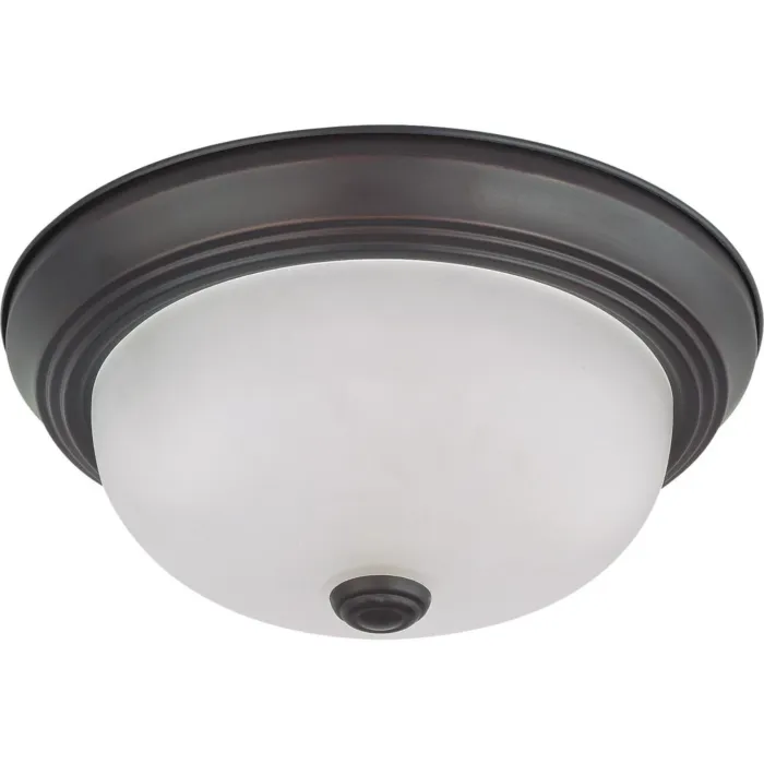 Satco Flush Mount Ceiling Light (Mahogany Bronze) 11 in.