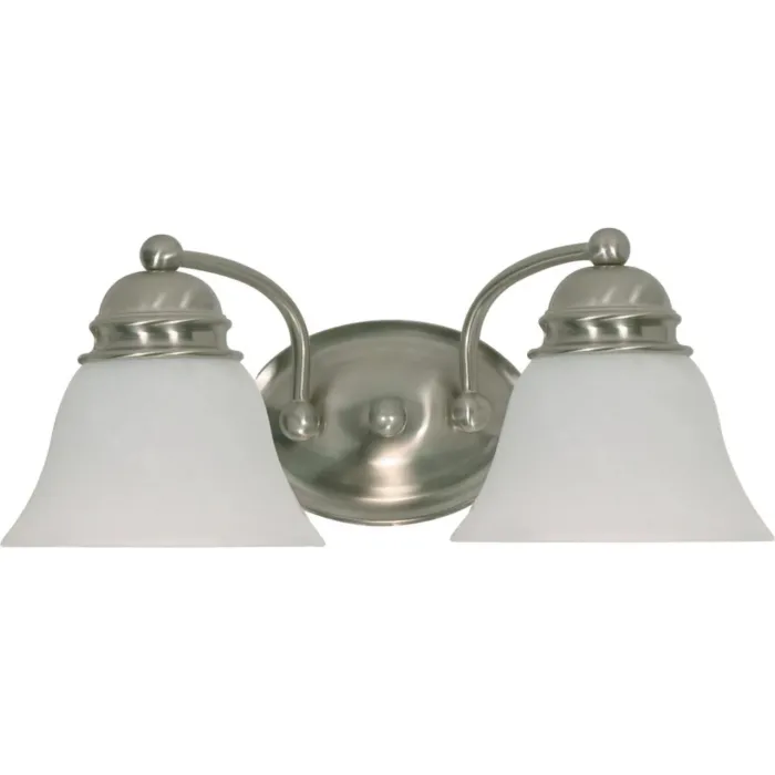 Satco Empire 2-Light Vanity (Brushed Nickel) 15 in.