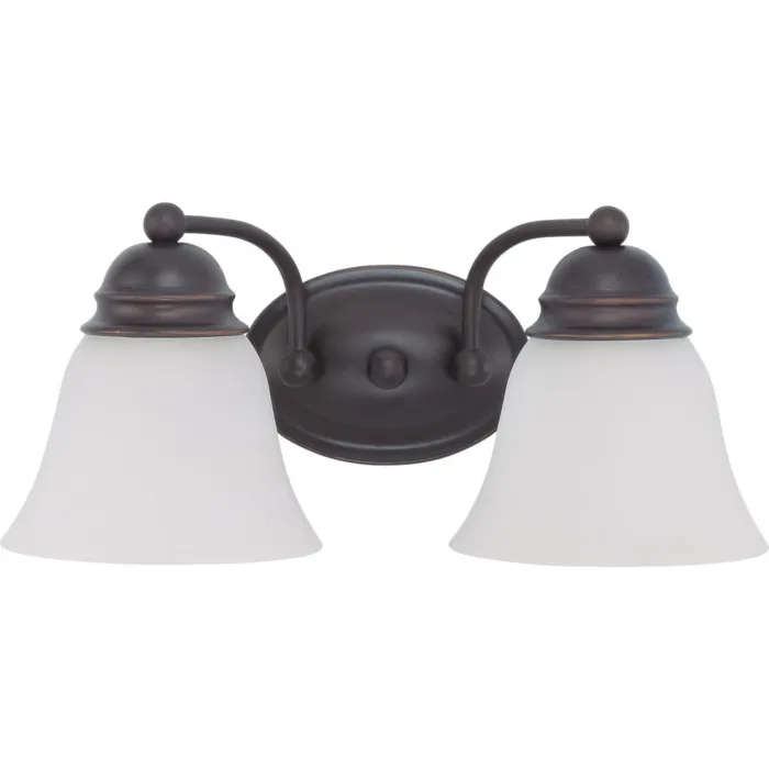 Satco Empire 2-Light Vanity (Mahogany Bronze) 15 in.