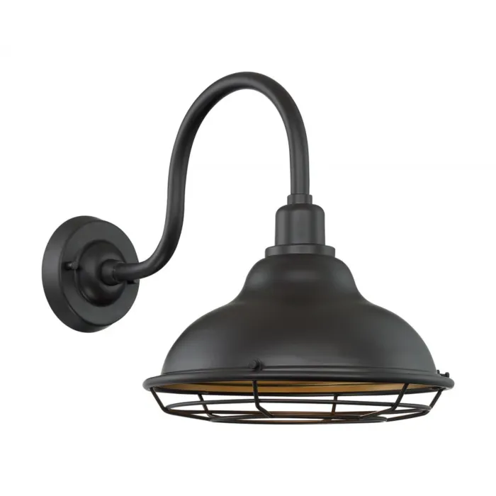 Satco Newbridge Wall Mount Light Sconce (Dark Bronze/Gold)