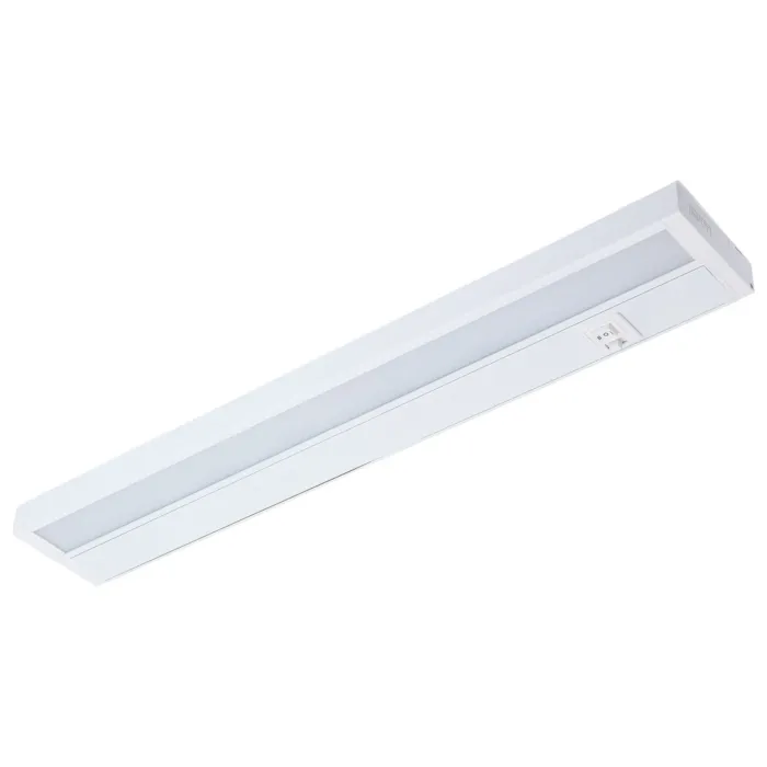 Satco 13 Watt - 22 Inch LED White Under Cabinet Light - 3K/4K/5K CCT Selectable - 50000 Hours - White Finish
