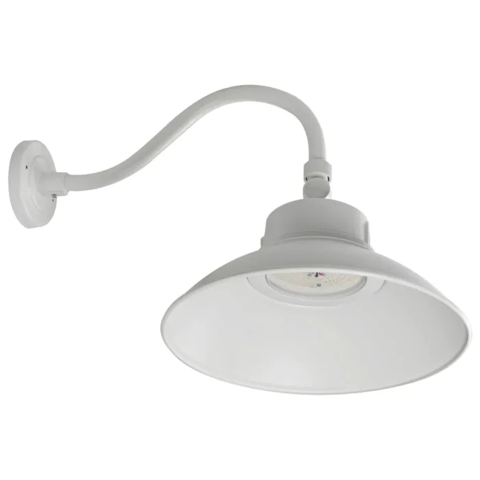 Satco Led Gooseneck Dimmable CCT-Selectable Light Fixture (White)
