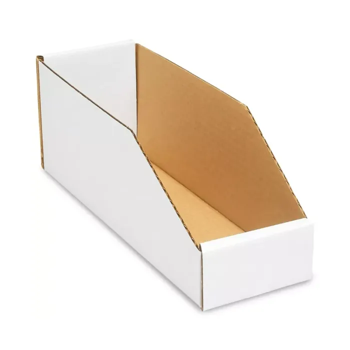 Corrugated Parts Bins - 4" x 12" x 4-1/2"