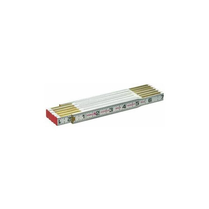 Stabila 6 in Wood Red End TRUE Engineers Folding Ruler