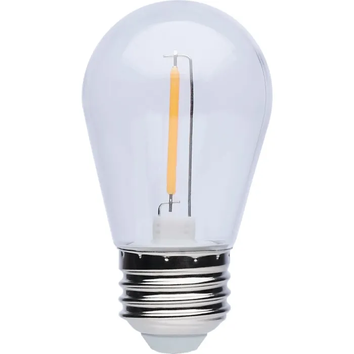 Satco 11W Equivalent Warm White S14 Medium Base LED String Light Replacement Bulb (4-Pack)