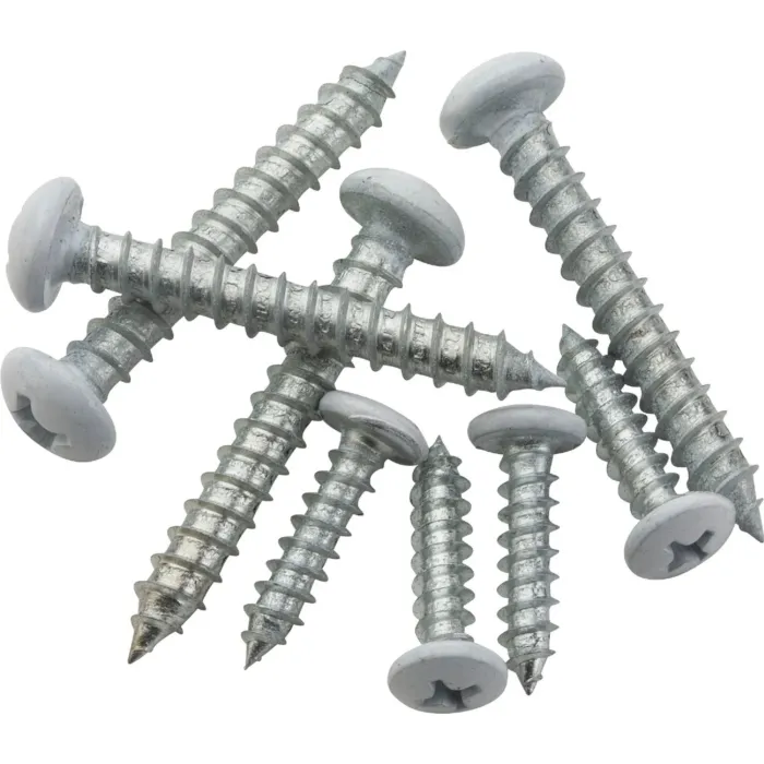 National Hardware Phillips Pan Head Wood Screw,White (8 pc)