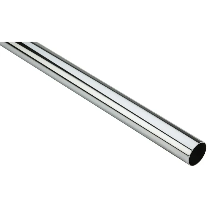 Stanley Home Designs 8 Ft. x 1-5/16 In. Cut-to-Length Closet Rod, Chrome