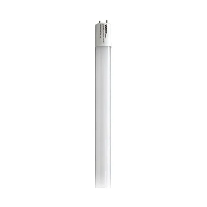 Satco 9 Watt T8 LED - 4000K - Medium Bi Pin base - 50000 Average rated hours - 1150 Lumens - Type B - Ballast Bypass - Double Ended Wiring
