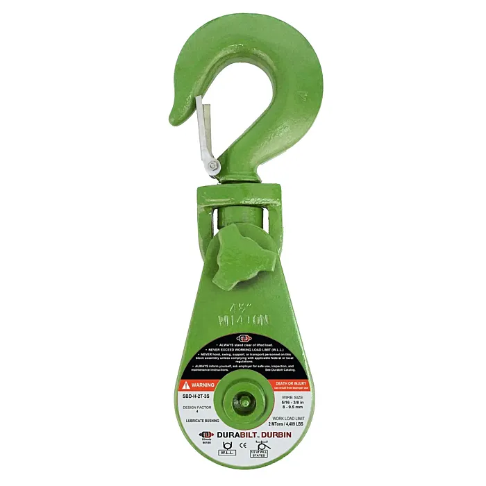 Durabilt USA 3 in 5/16 - 3/8 in 2 ton Snatch Block